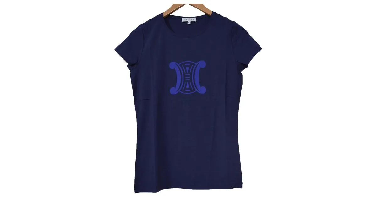 Camiseta Céline Azul Camiseta Talla M MEDIO 