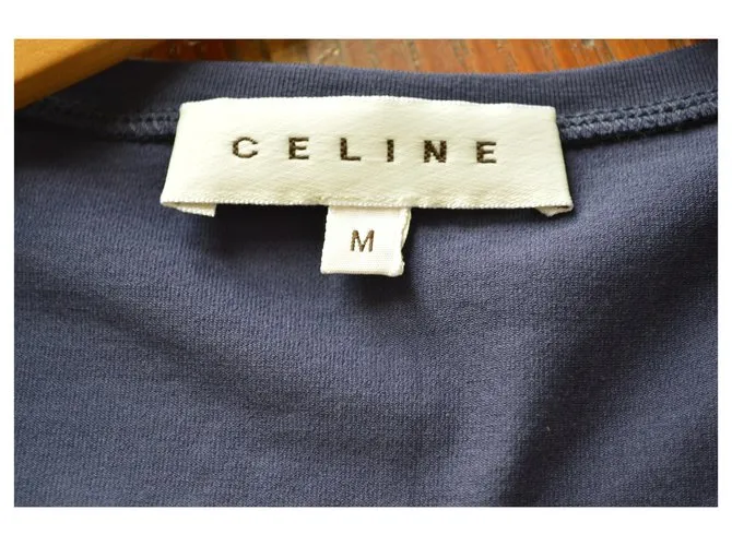 Camiseta Céline Azul Camiseta Talla M MEDIO 