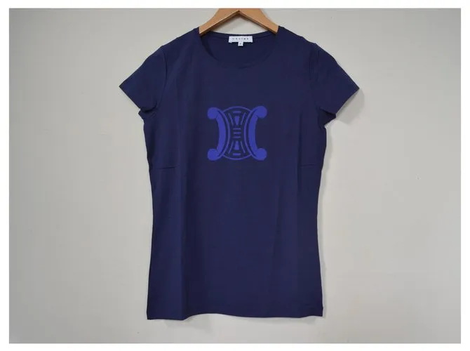 Camiseta Céline Azul Camiseta Talla M MEDIO 