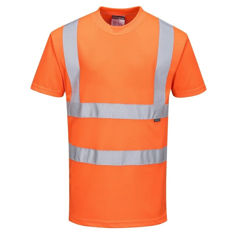 Camiseta de alta visibilidad Naranja norma RIS 