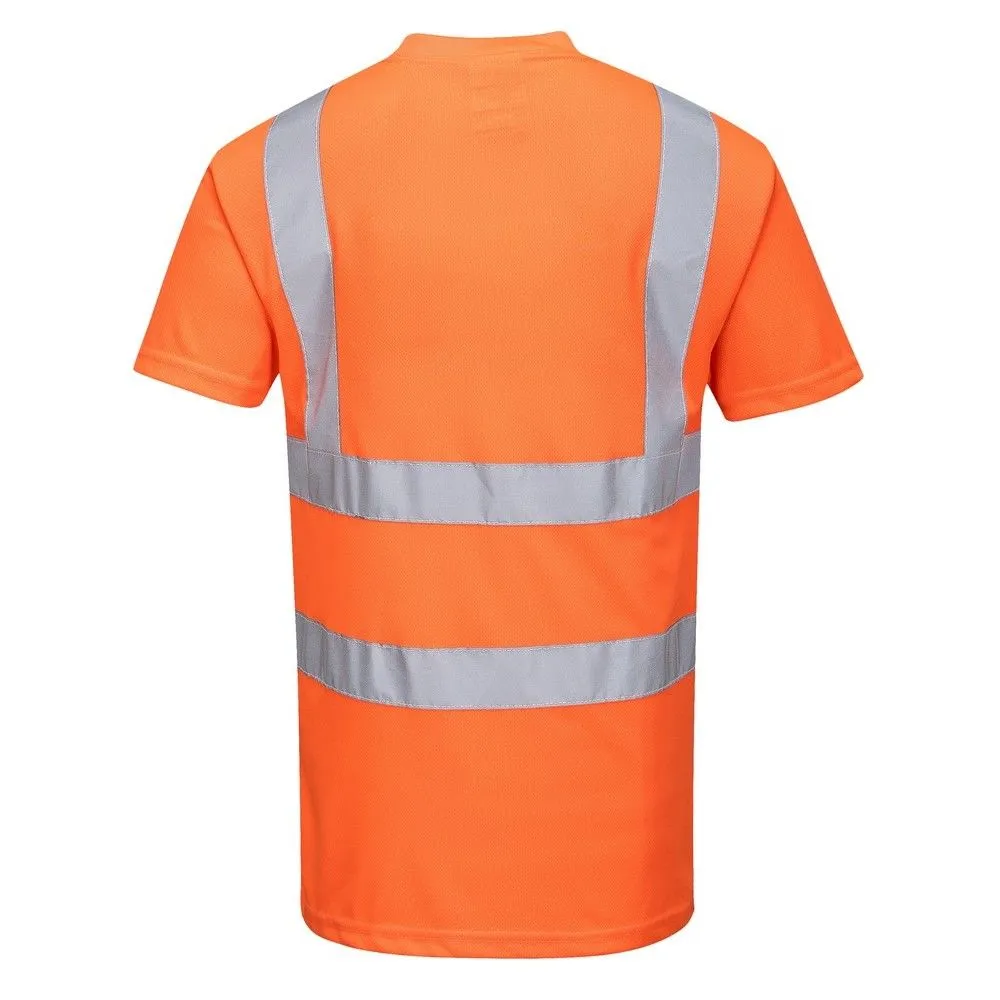 Camiseta de alta visibilidad Naranja norma RIS 