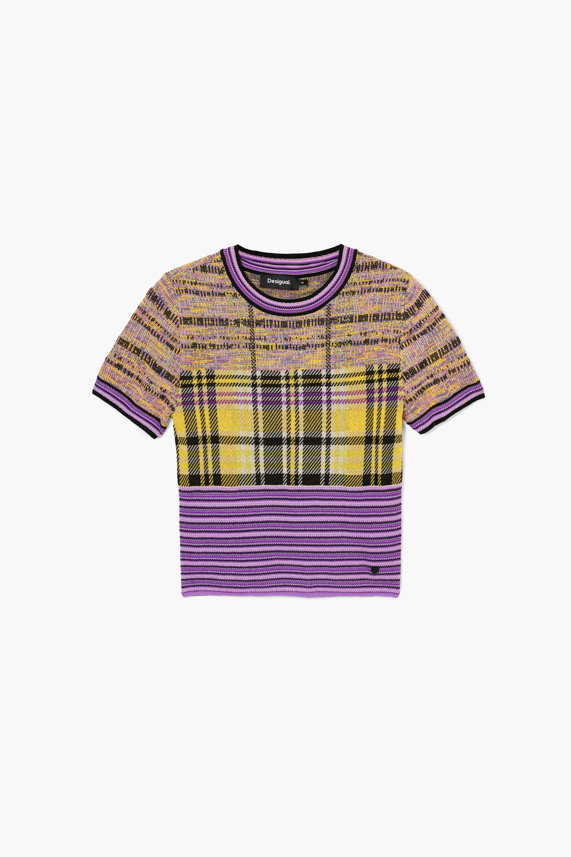 Camiseta de punto cuadros