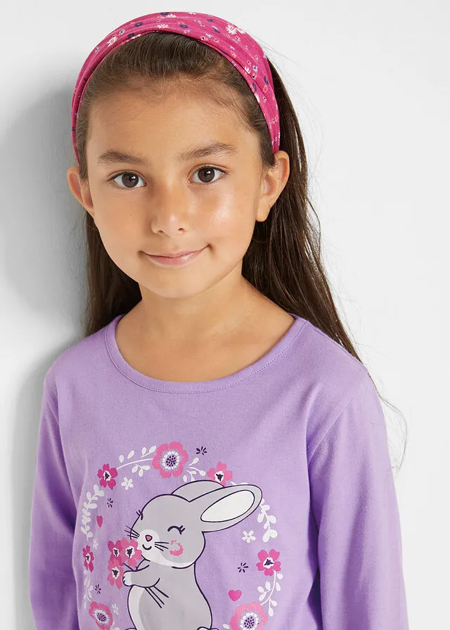 CAMISETA, FALDA, LEGGINGS Y CINTA PARA EL PELO (4 PRENDAS) PARA NIñAS LILA CLAROLILA OSCURO