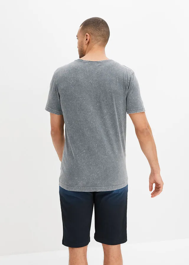 Camiseta Gris con efecto lavado