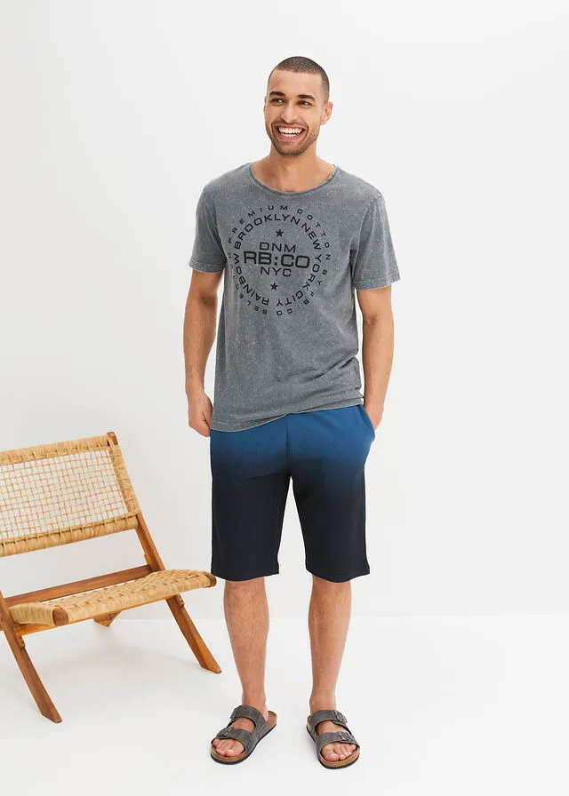 Camiseta Gris con efecto lavado