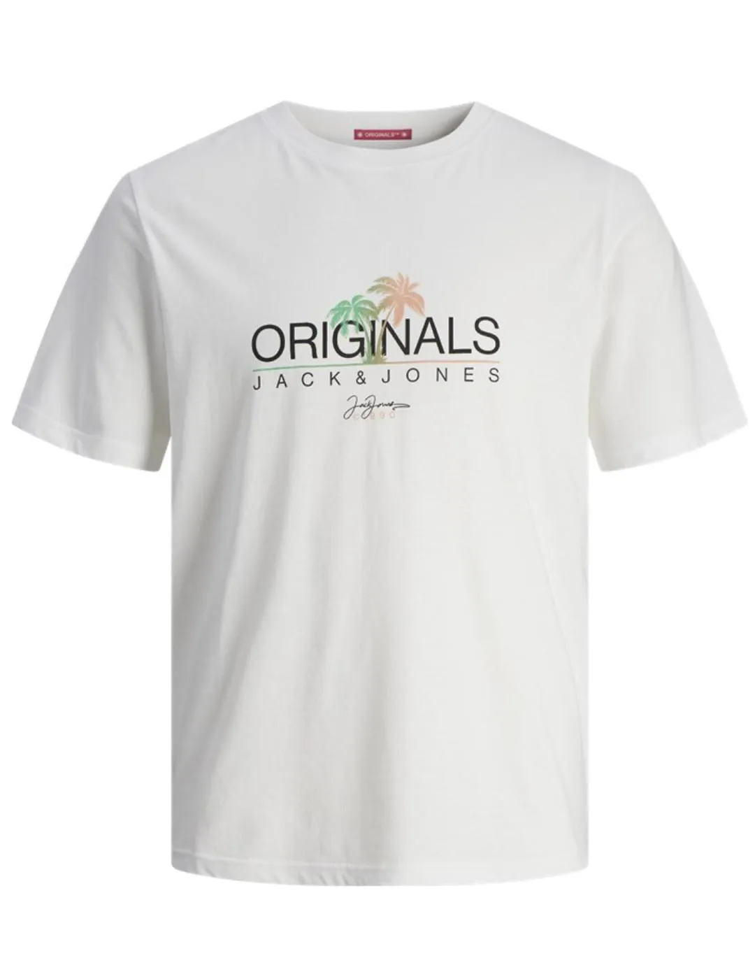 Camiseta Jack&Jones Casey blanco manga corta para niño