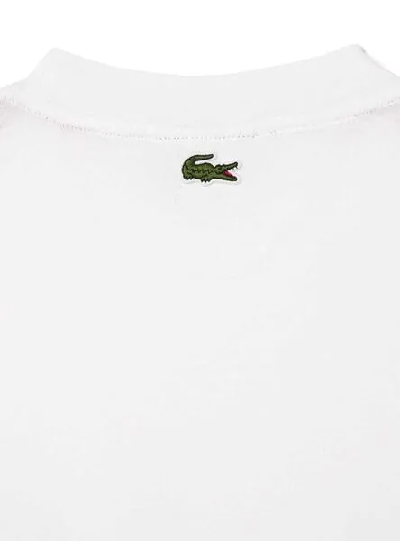 Camiseta Lacoste Insignias Blanco para Hombre