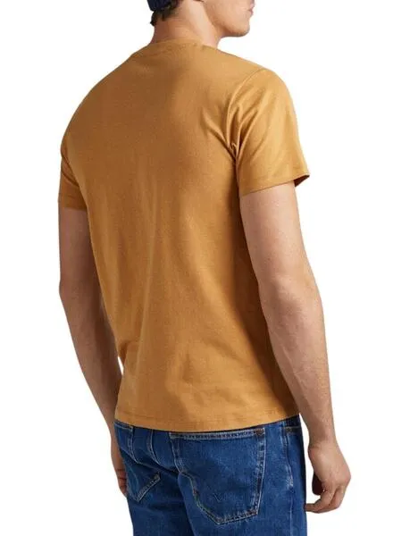 Camiseta Pepe Jeans Kenelm Camel Para Hombre