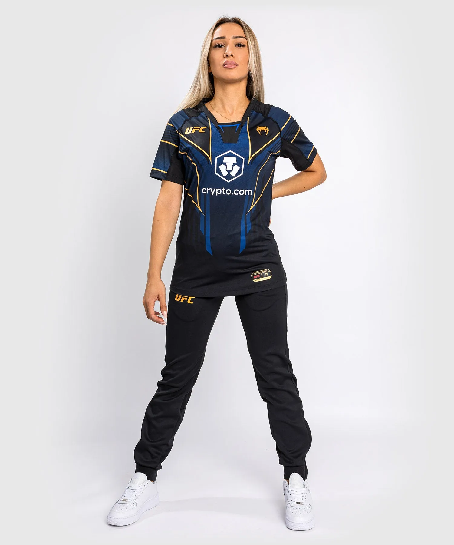 CAMISETA UFC VENUM AUTHENTIC FIGHT NIGHT 2.0 PARA MUJER  MIDNIGHT EDITION  CHAMPION