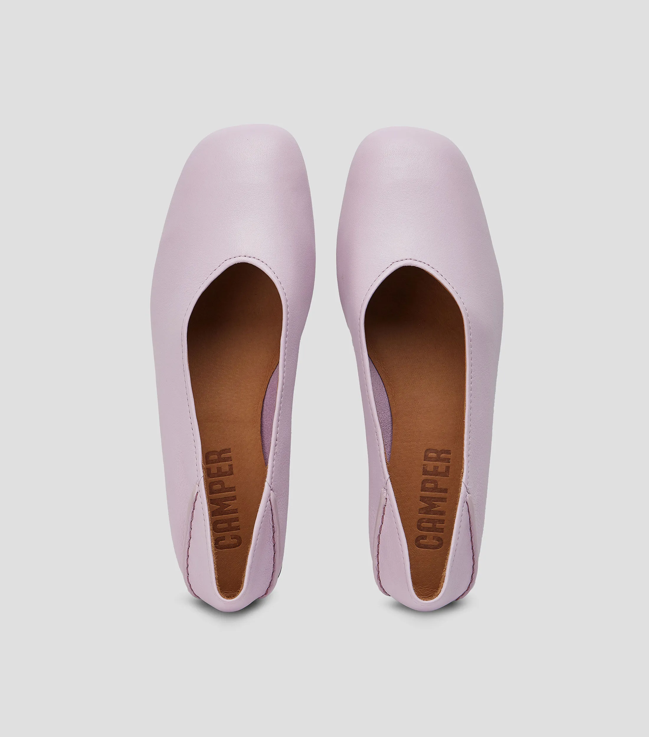 Camper Flats Casi Myra en piel lisos Mujer