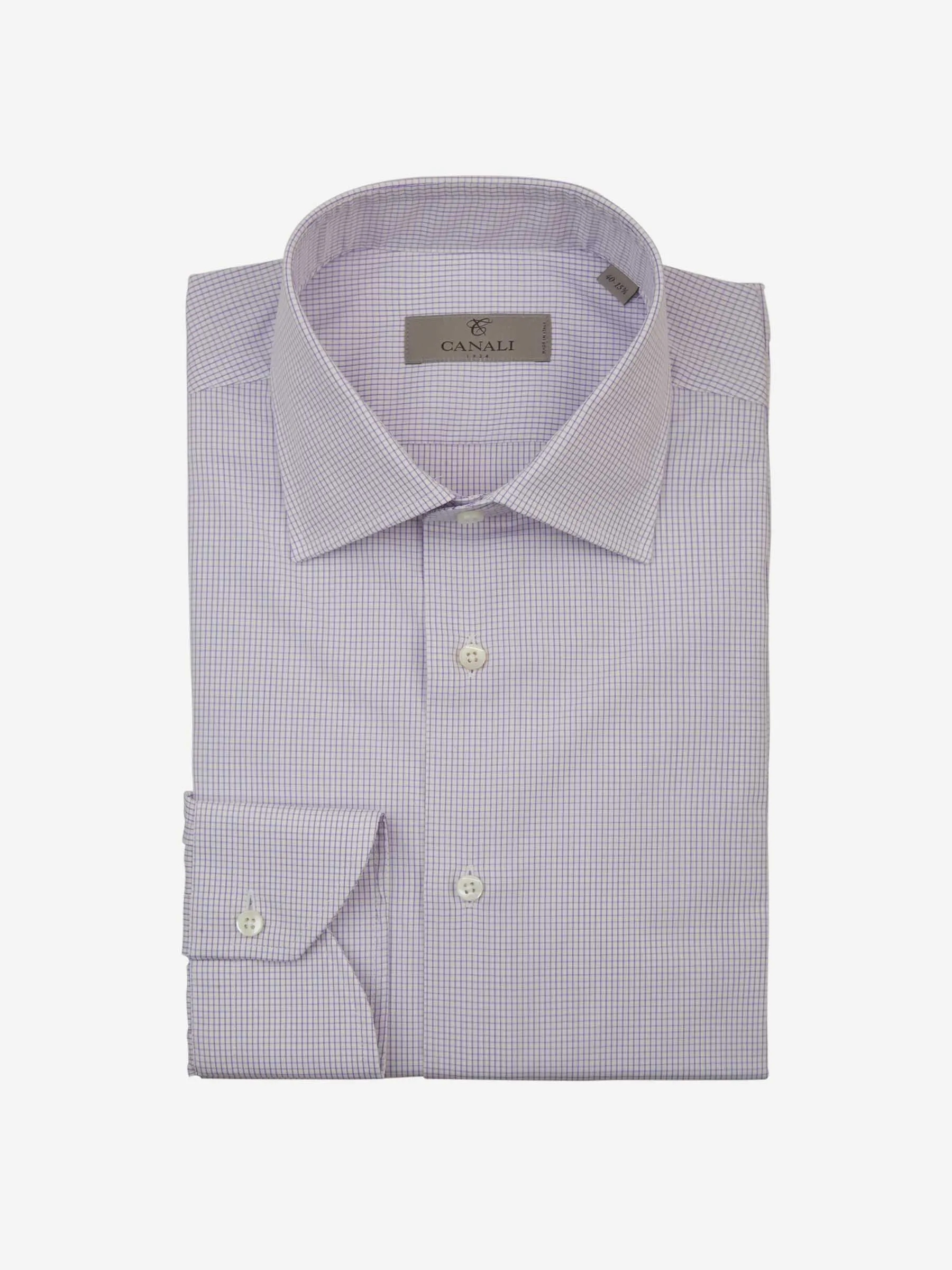Canali Camisa Micro Cuadros