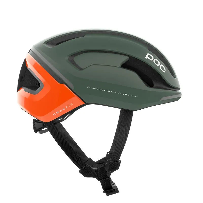 Casco de ciclismo Poc Bike Omne Beacon MIPS (Naranja fluorescente AVIP/Verde epidote mate)