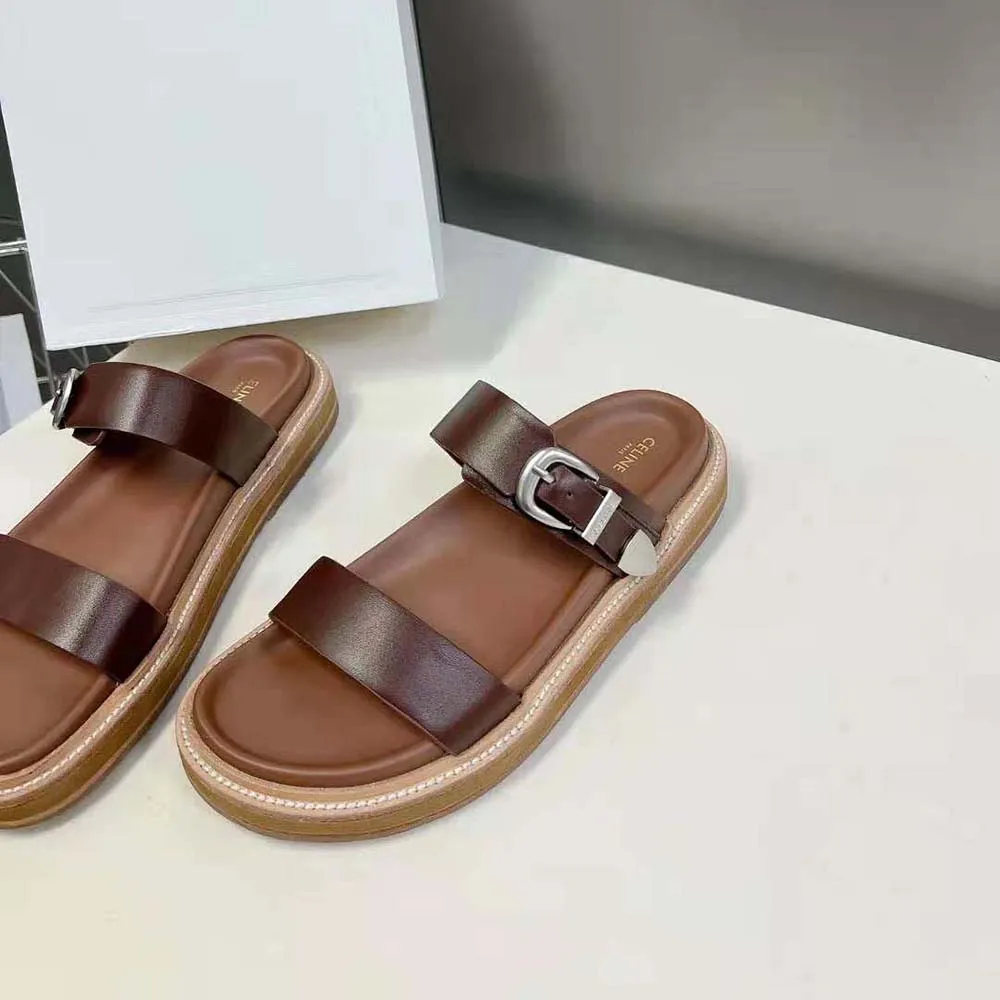 Celine Mujer Tippi de piel de becerro– Bronceado Vegetal