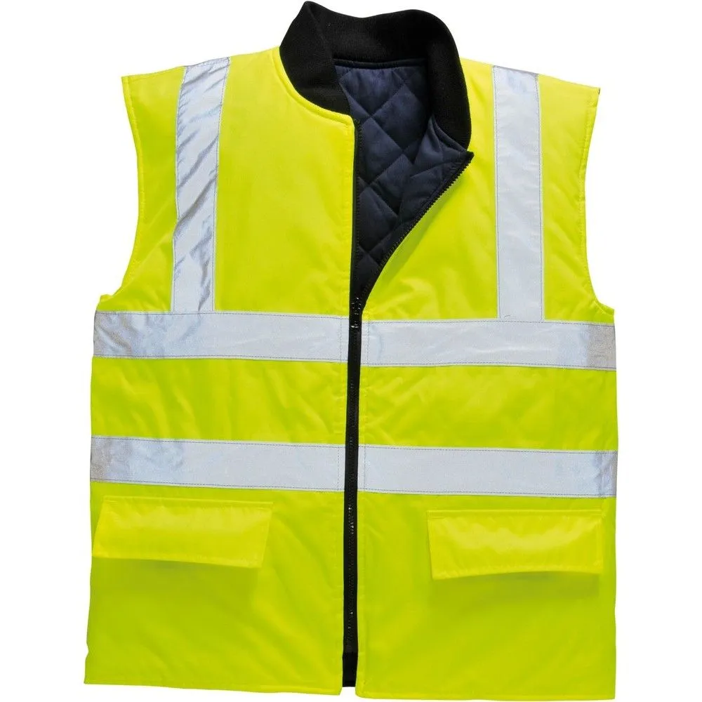 Chaleco de calor reversible de alta visibilidad 