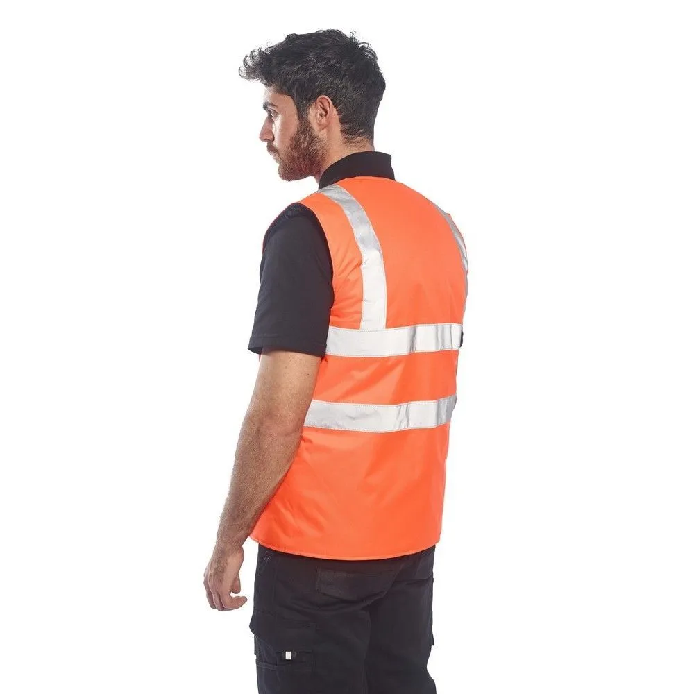 Chaleco de calor reversible de alta visibilidad 
