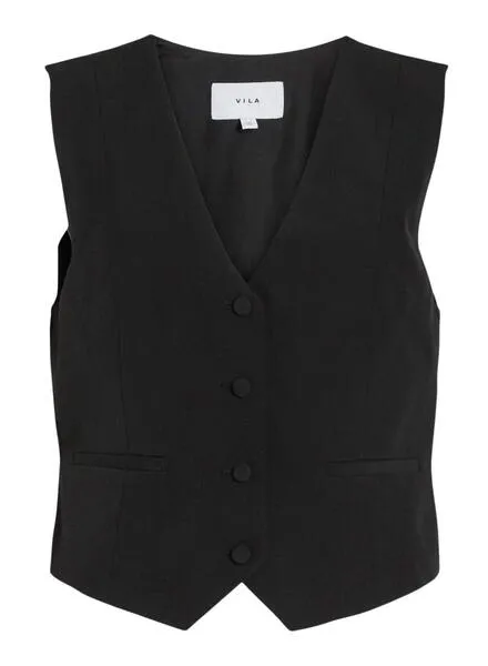 Chaleco Vila Visima Negro Para Mujer