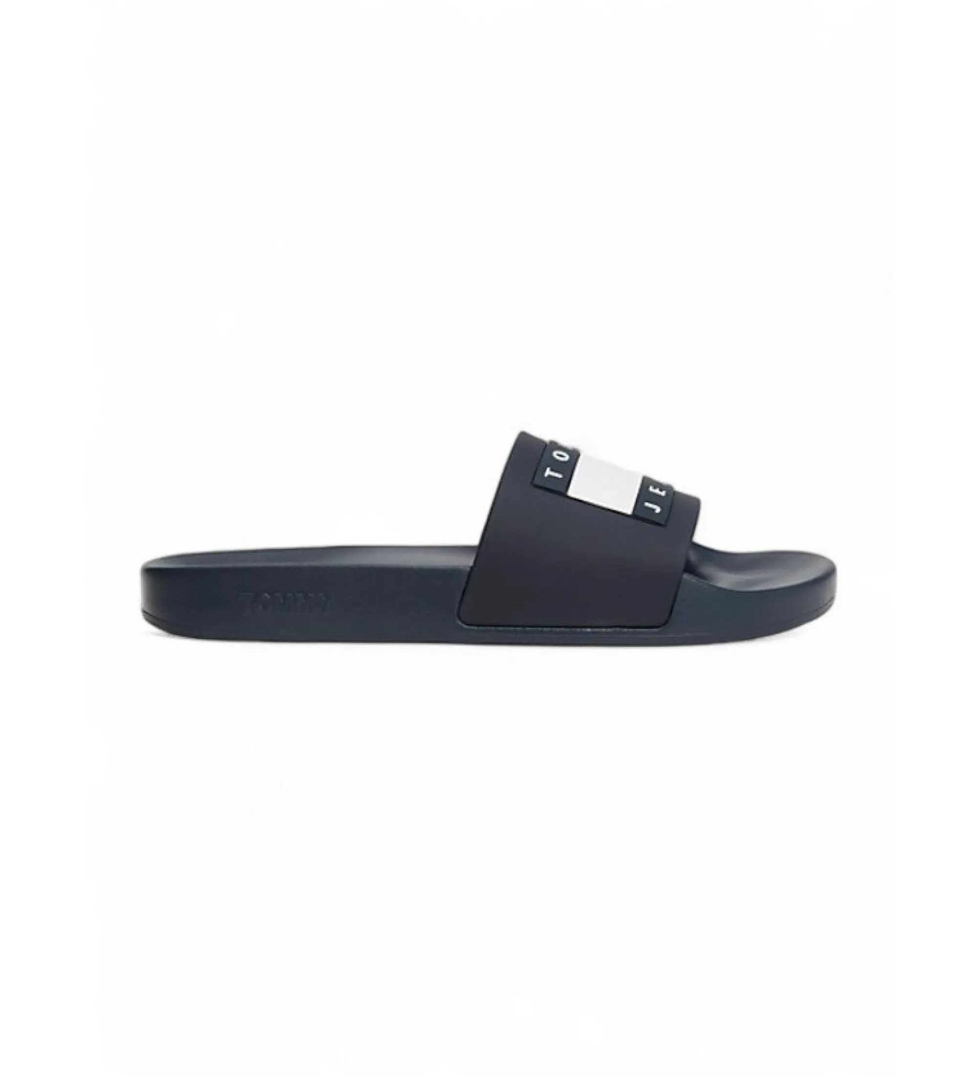 Chanclas con logo en relieve marino