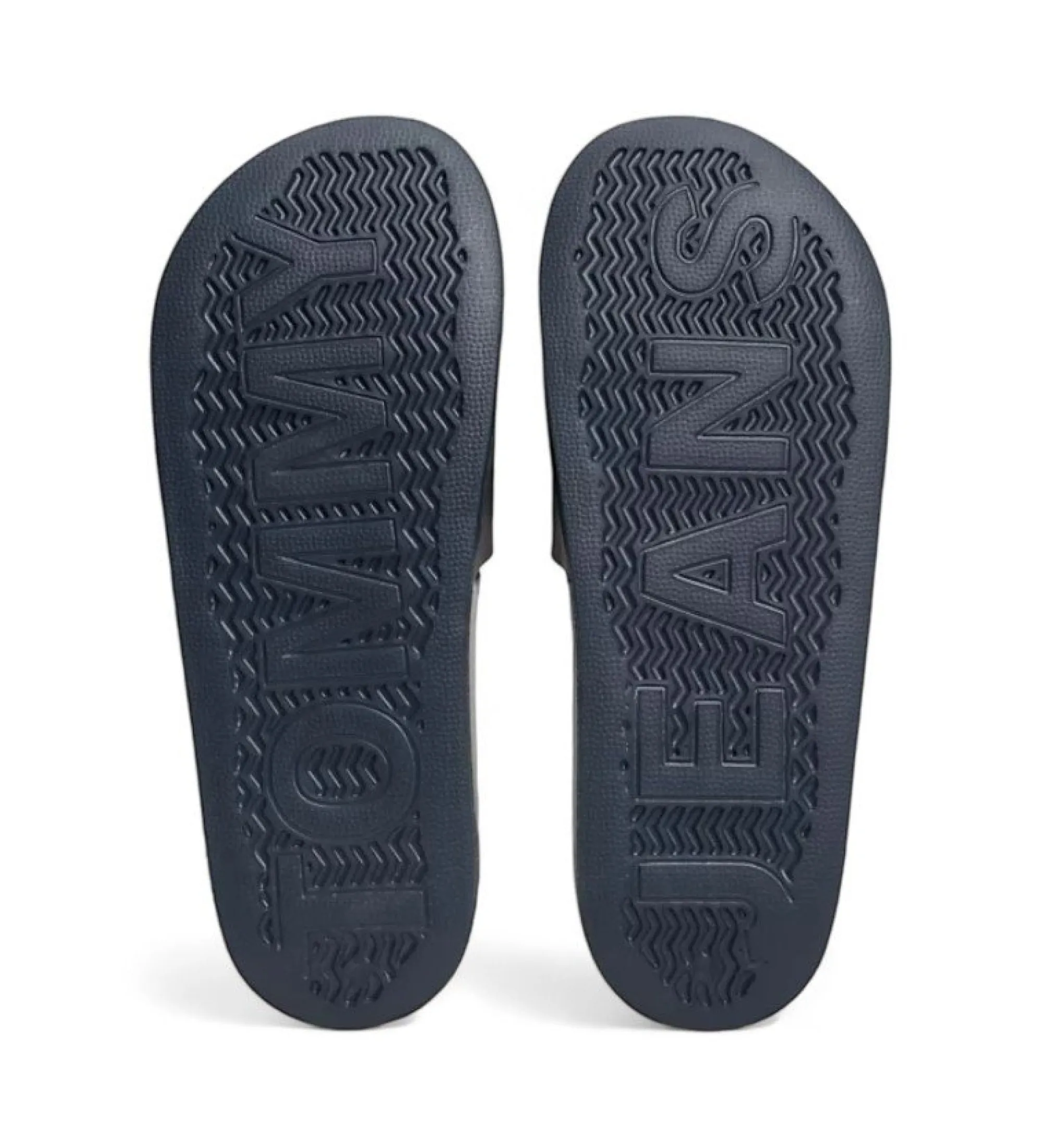 Chanclas con logo en relieve marino