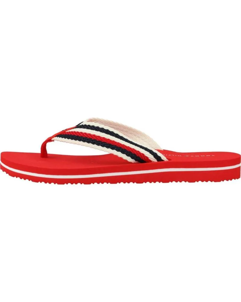 Chanclas de Mujer TOMMY HILFIGER ZAPATO CALLAGHAN ROJO
