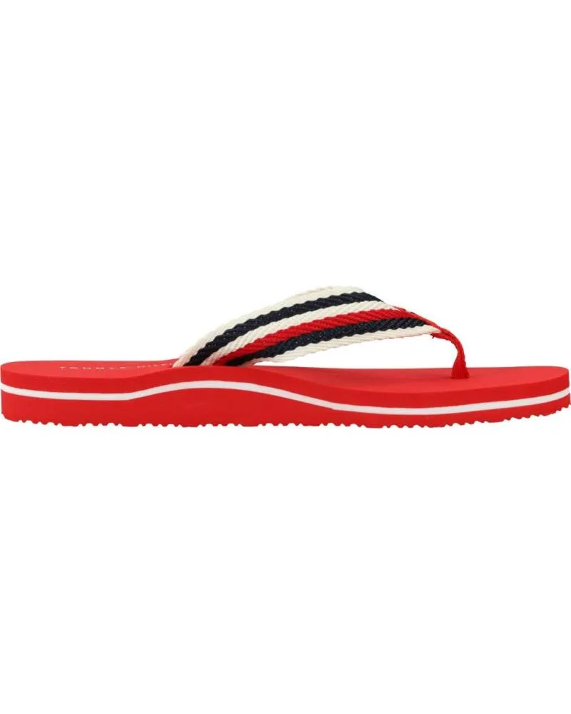 Chanclas de Mujer TOMMY HILFIGER ZAPATO CALLAGHAN ROJO