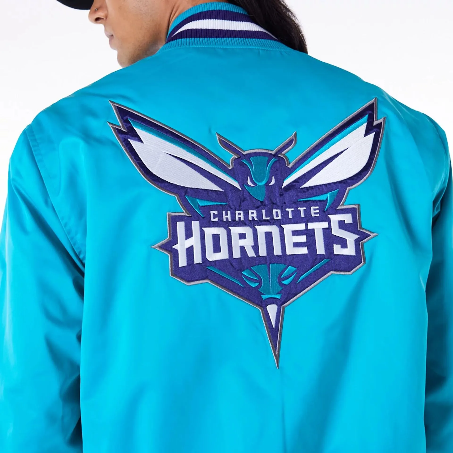 Chaqueta Bomber Charlotte Hornets NBA Satin