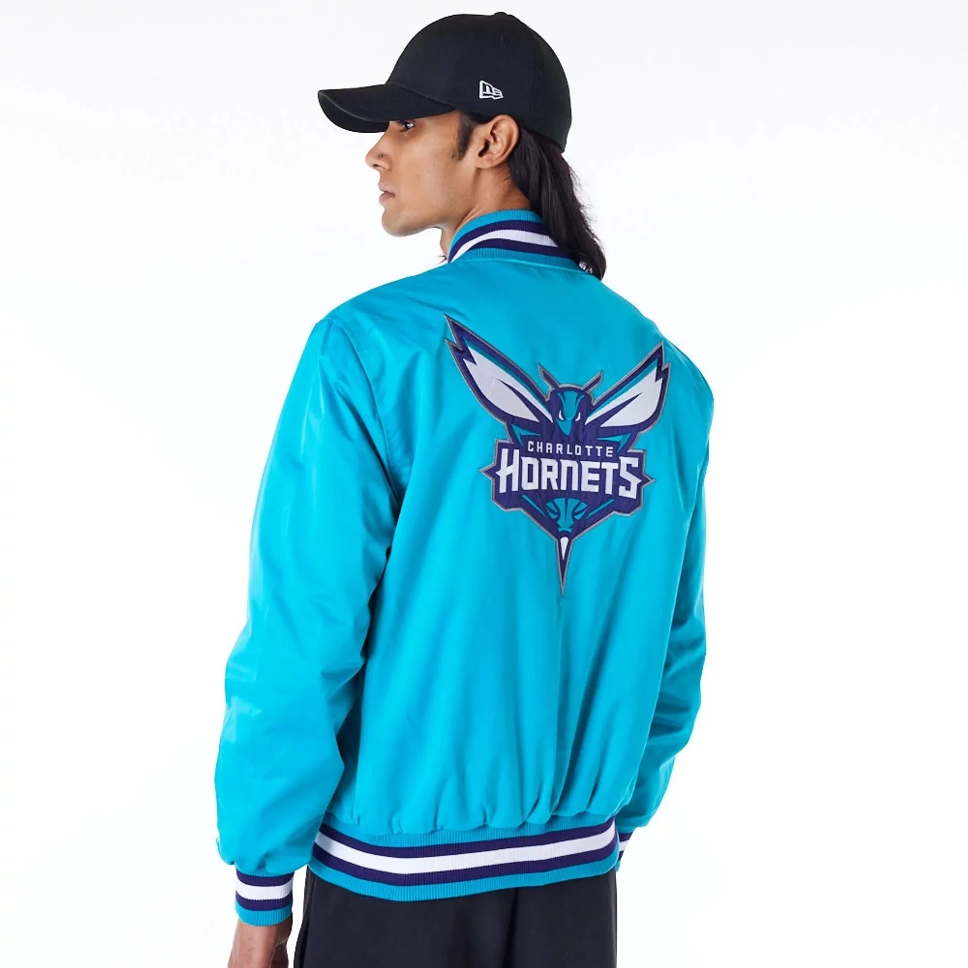 Chaqueta Bomber Charlotte Hornets NBA Satin