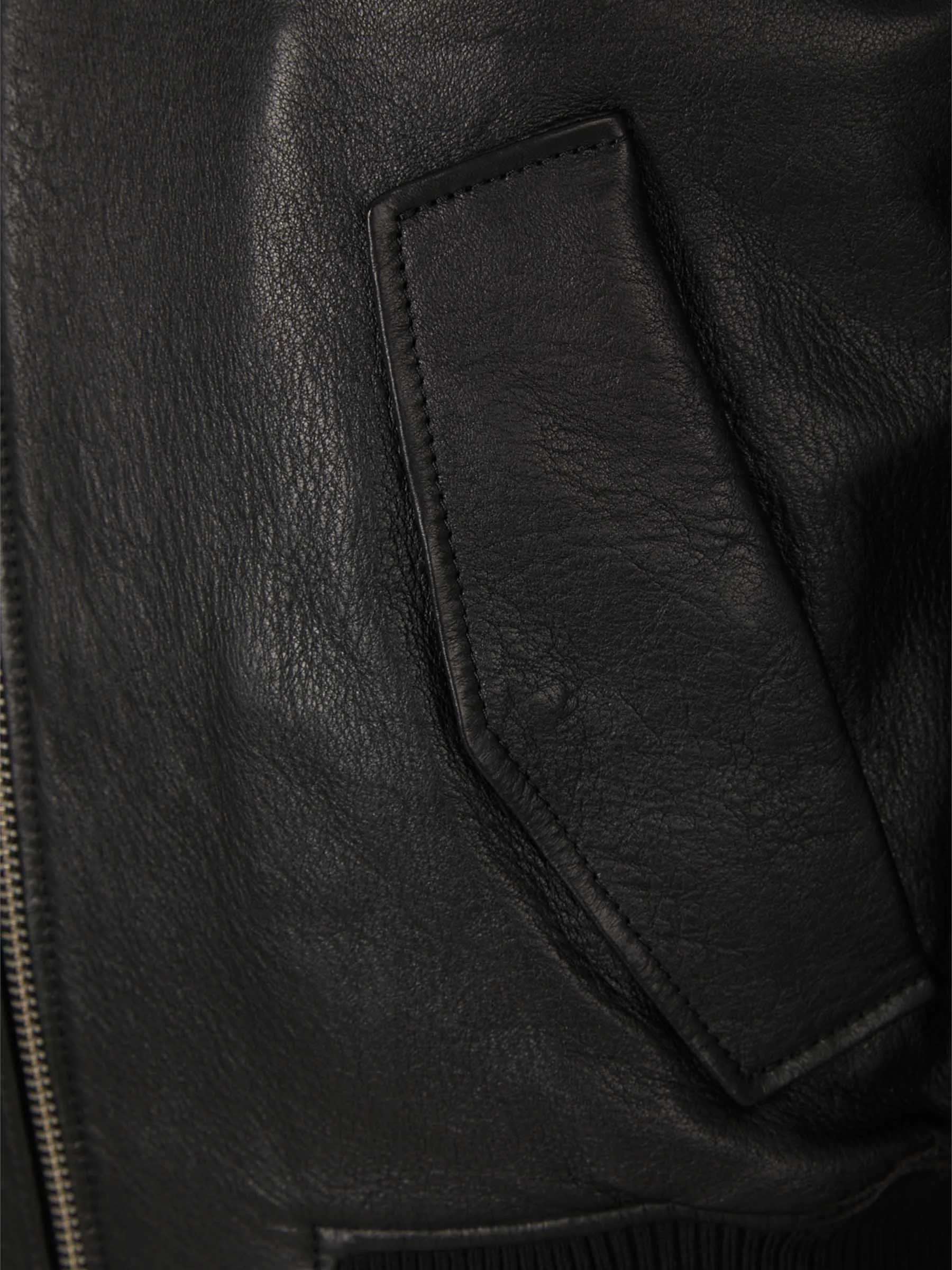 Chaqueta Bomber Piel