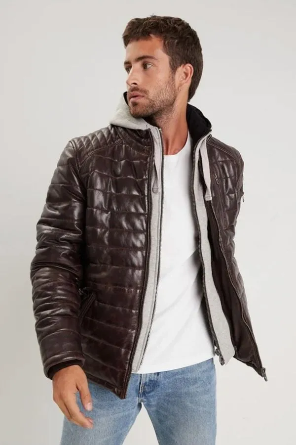 Chaqueta Hombre Daytona Britten Sheep Elegant Reddish Brown