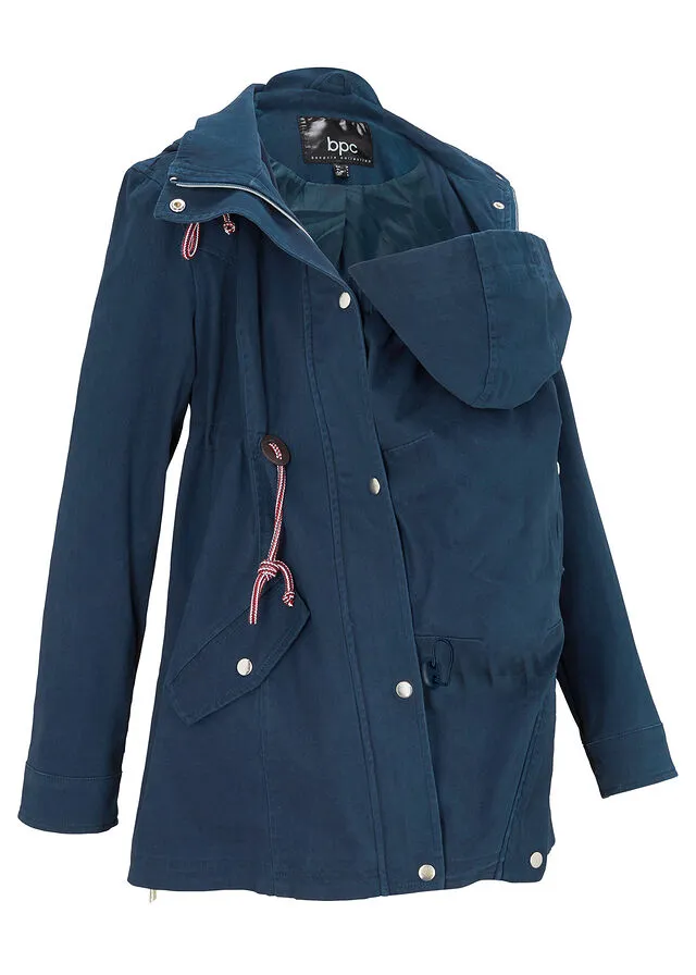 Chaqueta premamá/de porteo para el entretiempo Azul oscuro