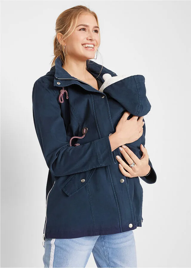 Chaqueta premamá/de porteo para el entretiempo Azul oscuro