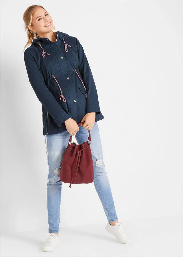 Chaqueta premamá/de porteo para el entretiempo Azul oscuro