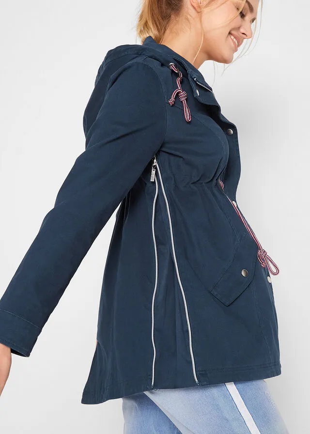 Chaqueta premamá/de porteo para el entretiempo Azul oscuro