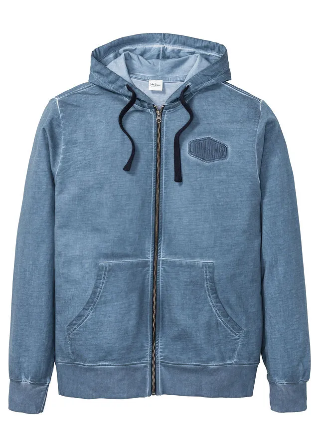 Chaqueta sudadera con capucha Azul desgastado