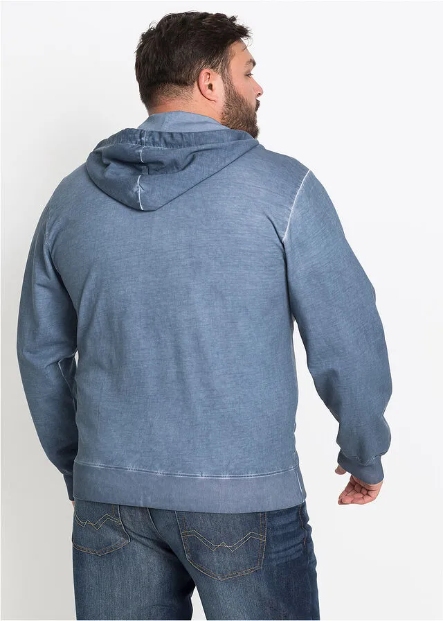 Chaqueta sudadera con capucha Azul desgastado