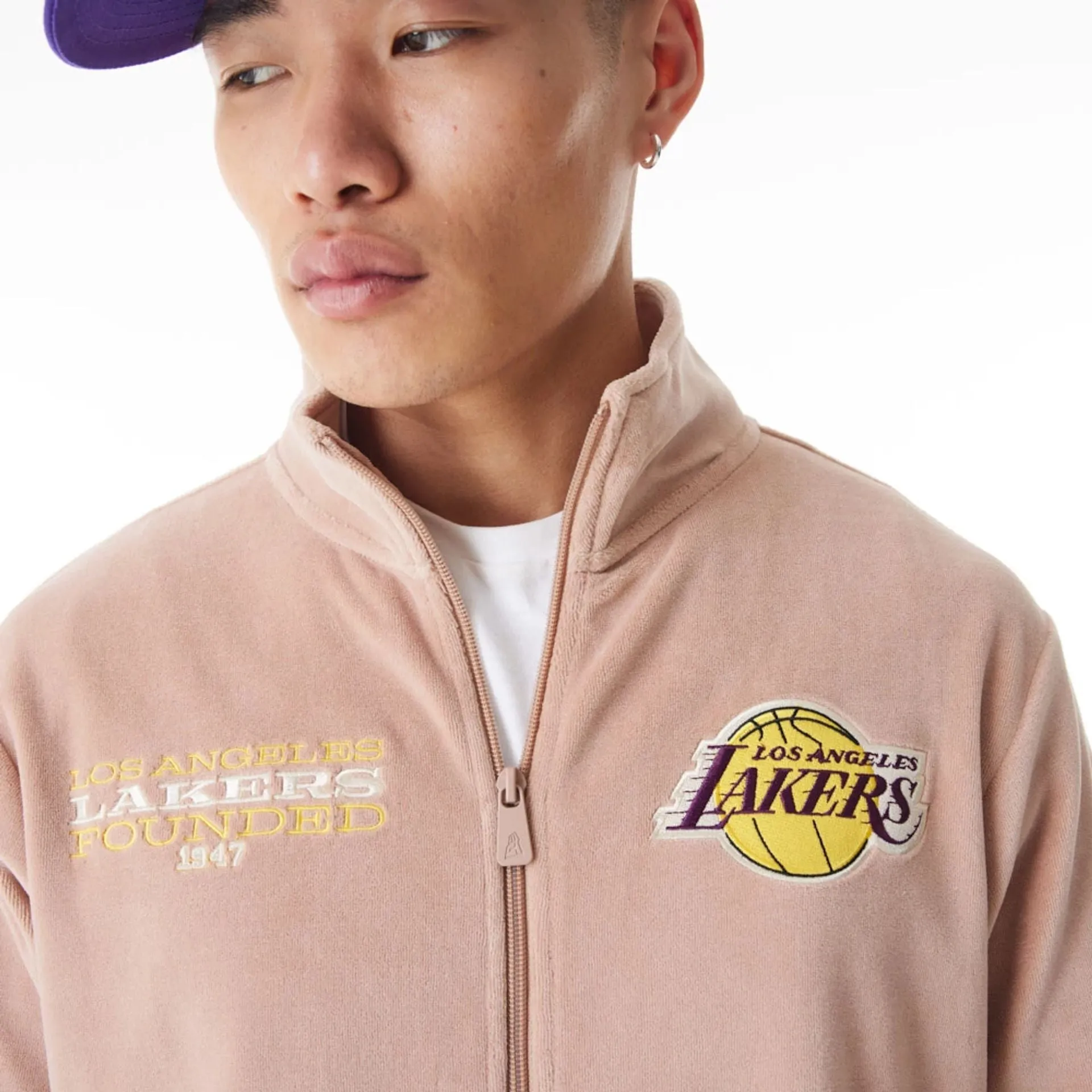 Chaqueta Track LA Lakers NBA Lifestyle Velour