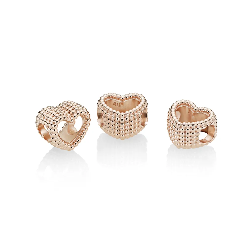 Charm en Pandora Rose Corazón Moldeado 787516