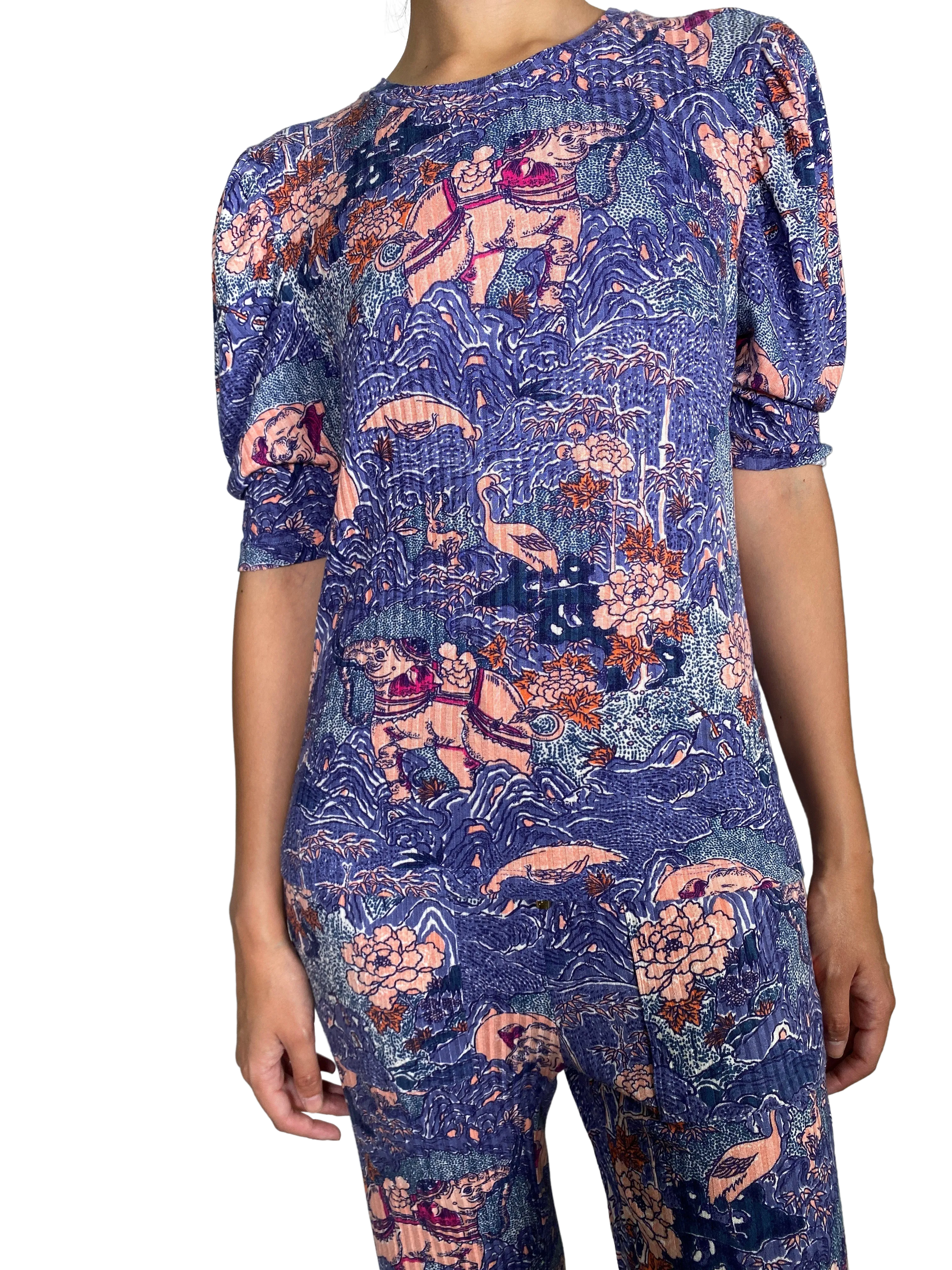 CHER Polera Estampada Hindú