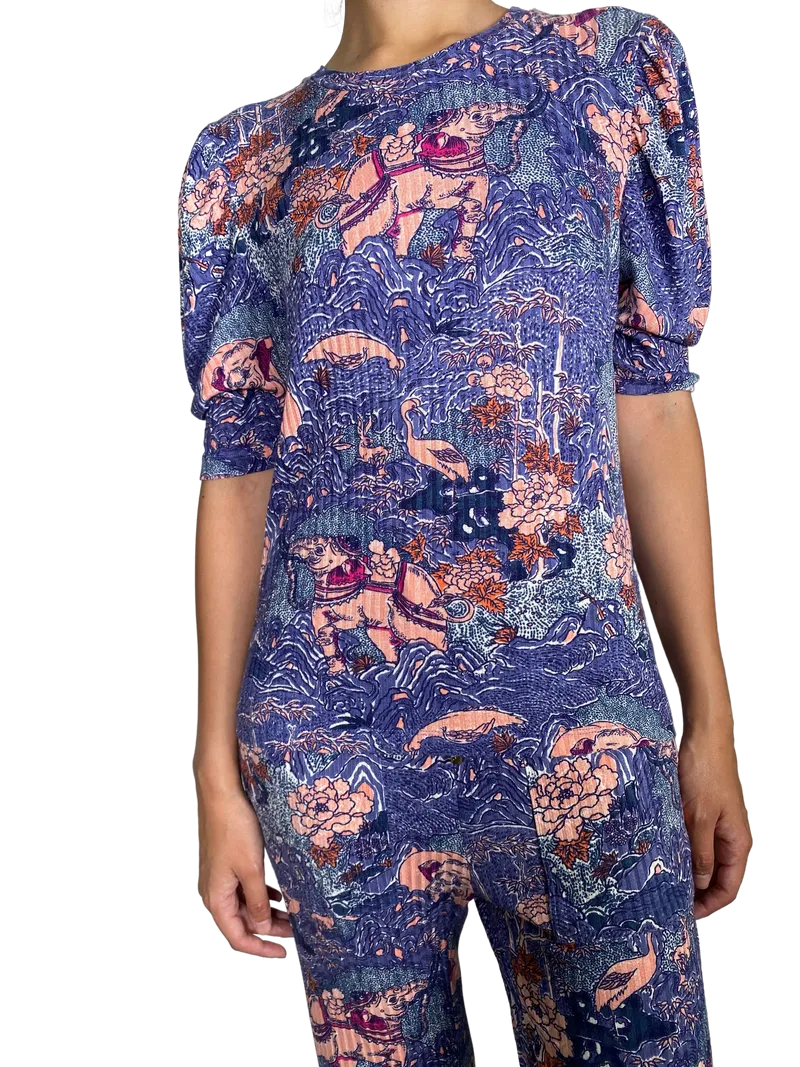CHER Polera Estampada Hindú