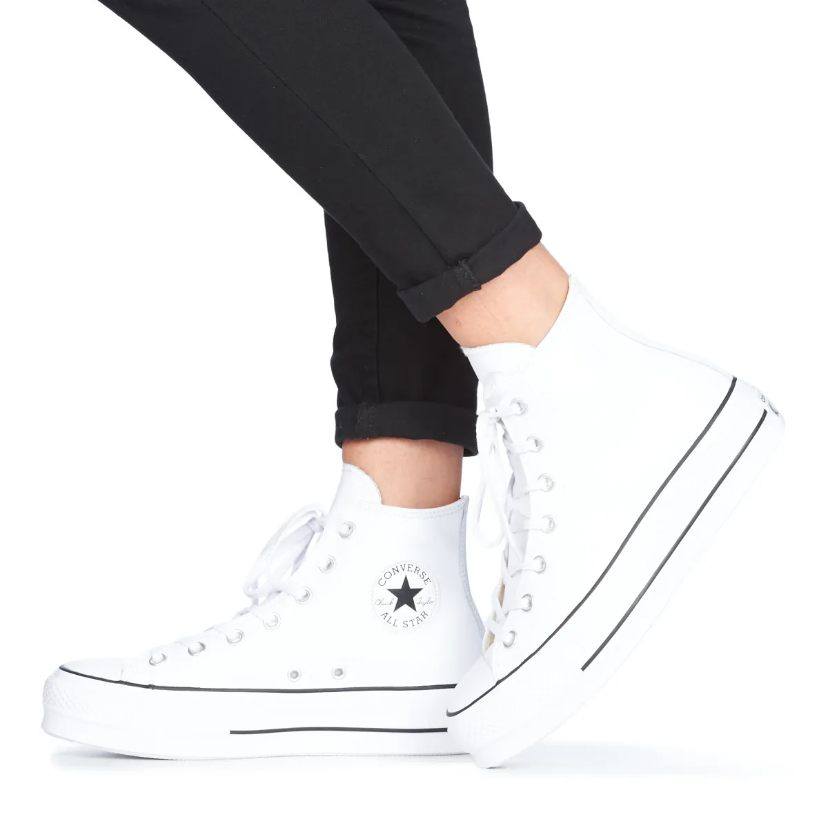 CHUCK TAYLOR ALL STAR LIFT CLEAN LEATHER HI