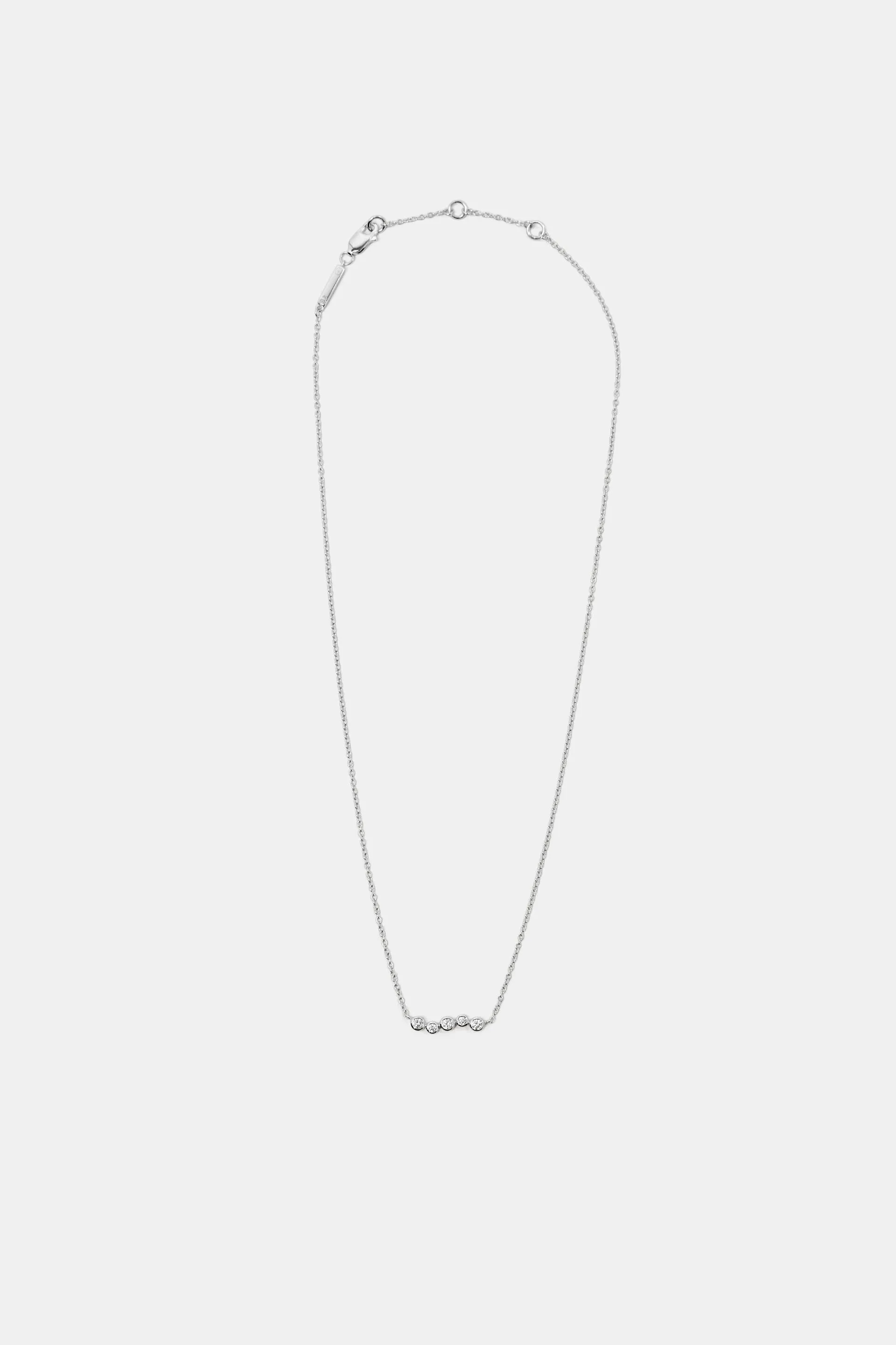 Collar en plata de ley con colgante de circonita