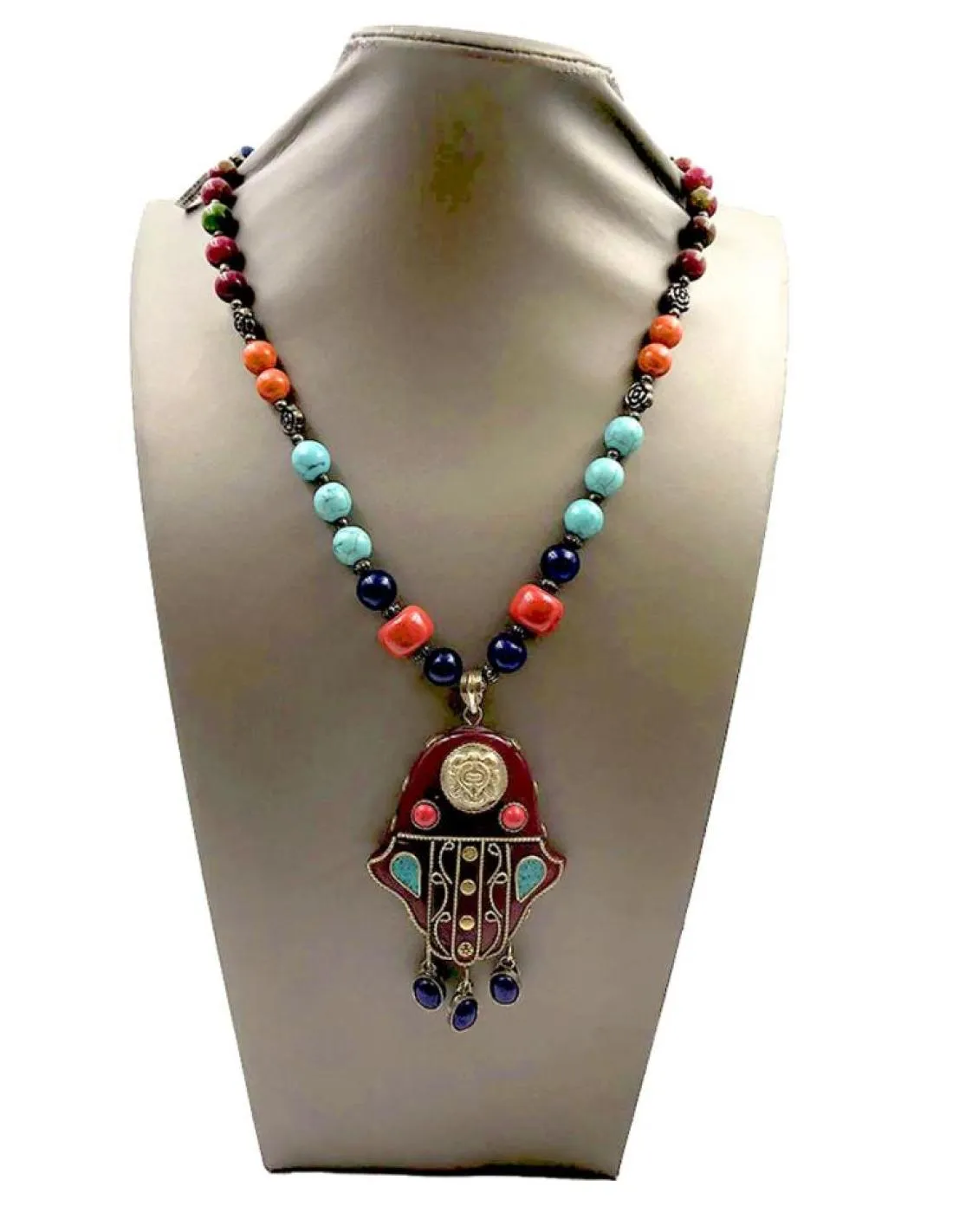 COLLARES LARGOS AFGANOS MODA IBIZA HOMBRE