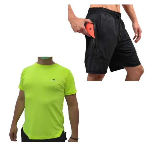 Combo Urblux! Bermuda Bolsillos + Remera Deportiva Ama