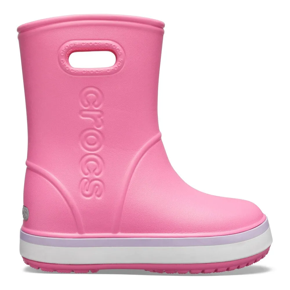 CROCS2058276QMC10 CROCBAND RAIN BOOT K PLEM/LAV C10 KIDS
