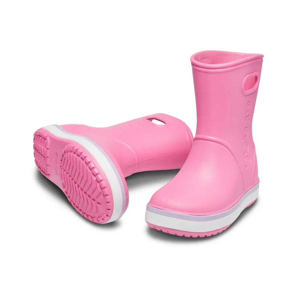 CROCS2058276QMC10 CROCBAND RAIN BOOT K PLEM/LAV C10 KIDS