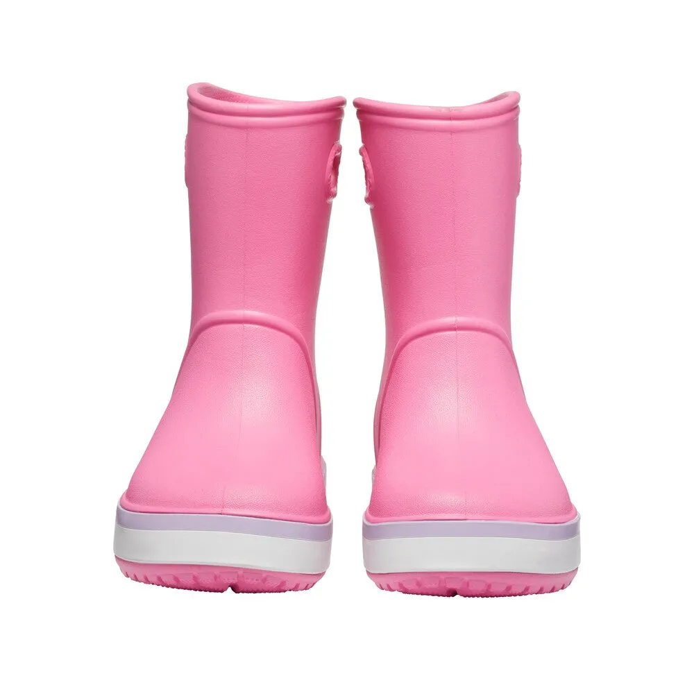 CROCS2058276QMC10 CROCBAND RAIN BOOT K PLEM/LAV C10 KIDS