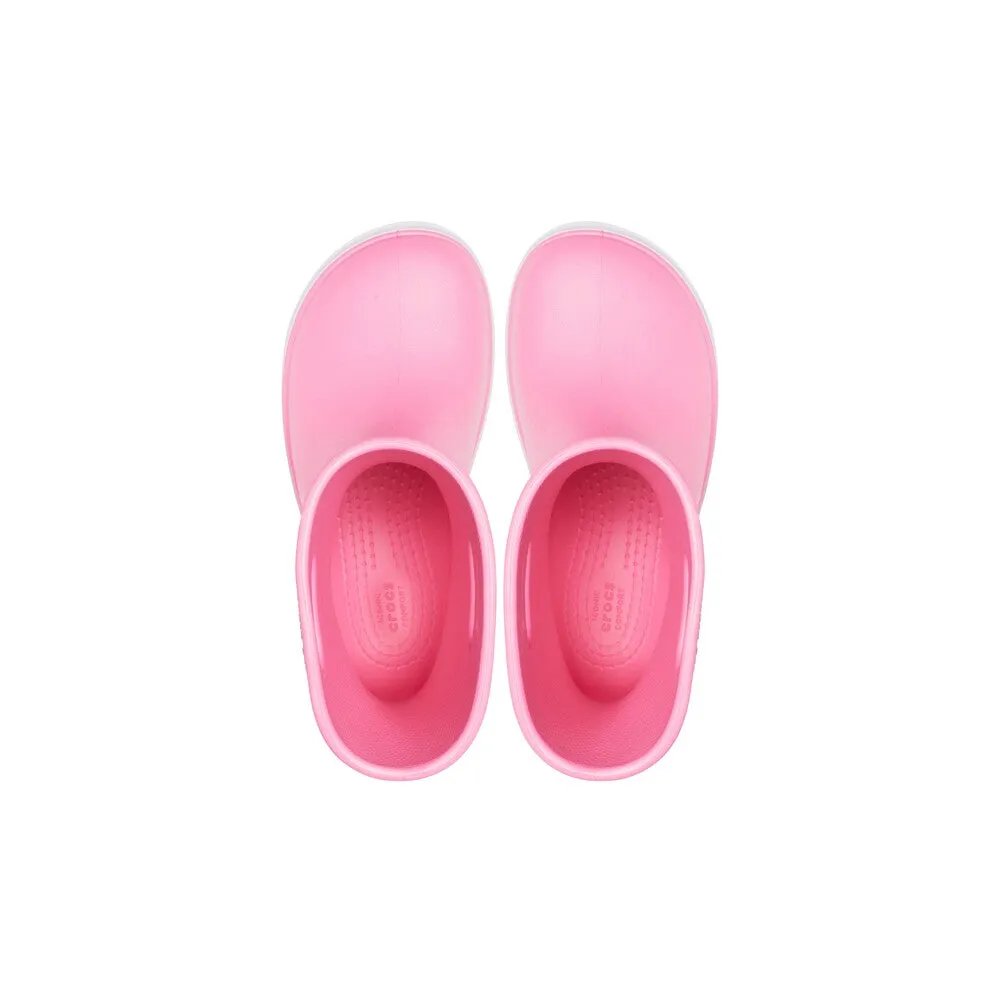 CROCS2058276QMC10 CROCBAND RAIN BOOT K PLEM/LAV C10 KIDS