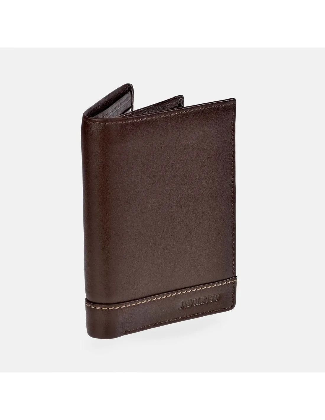 DAVILETTO cartera compacta en piel para hombre