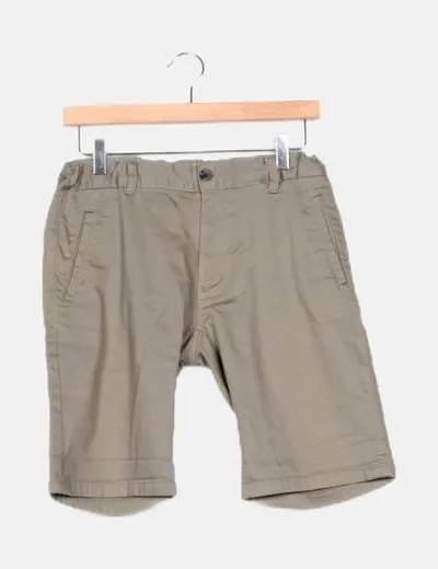 El Corte Inglés Bermuda verde corte chino