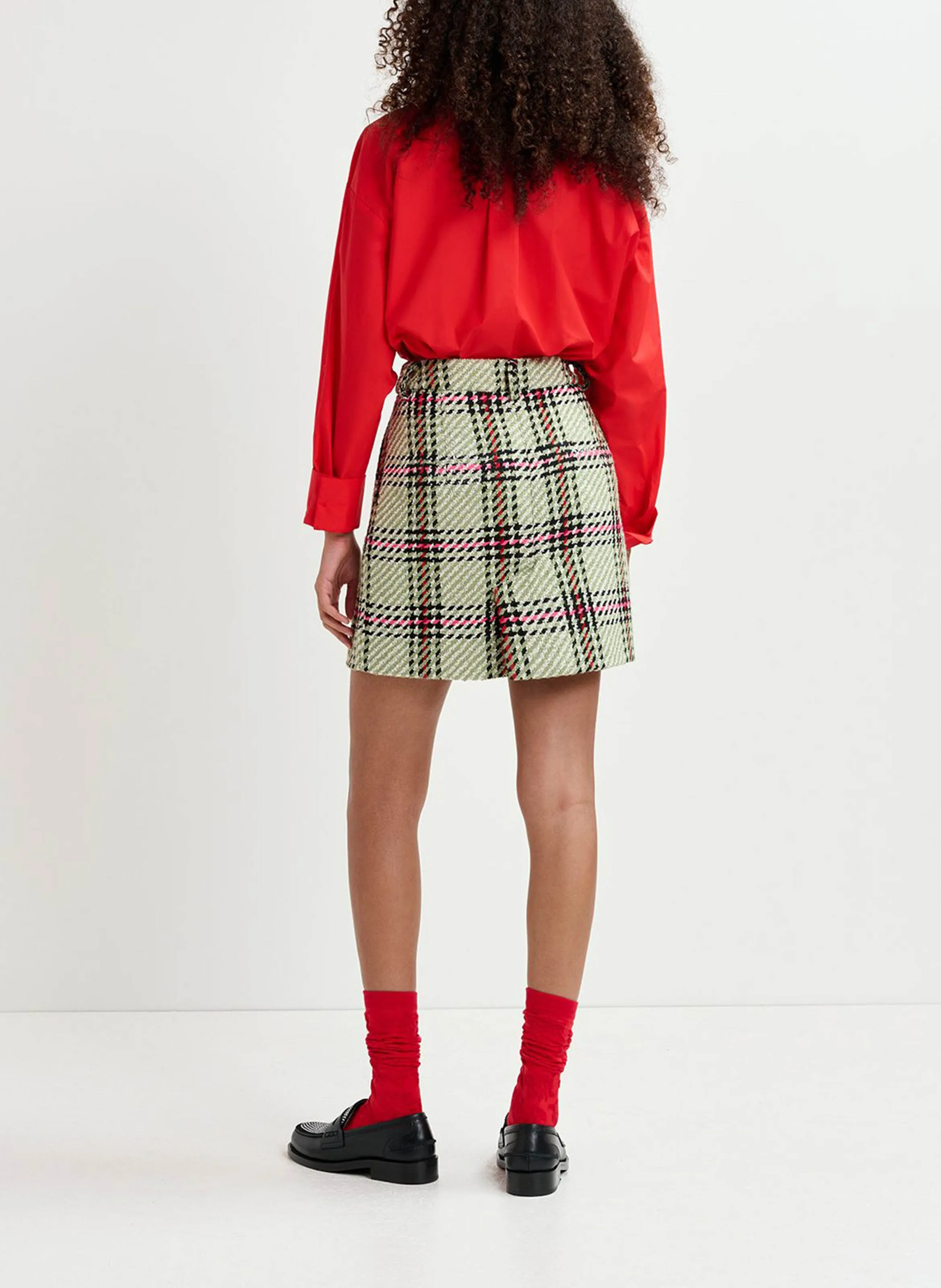 ESSENTIEL ANTWERP GRAPHICS2  MINIFALDA A CUADROS EN MULTICOLOR