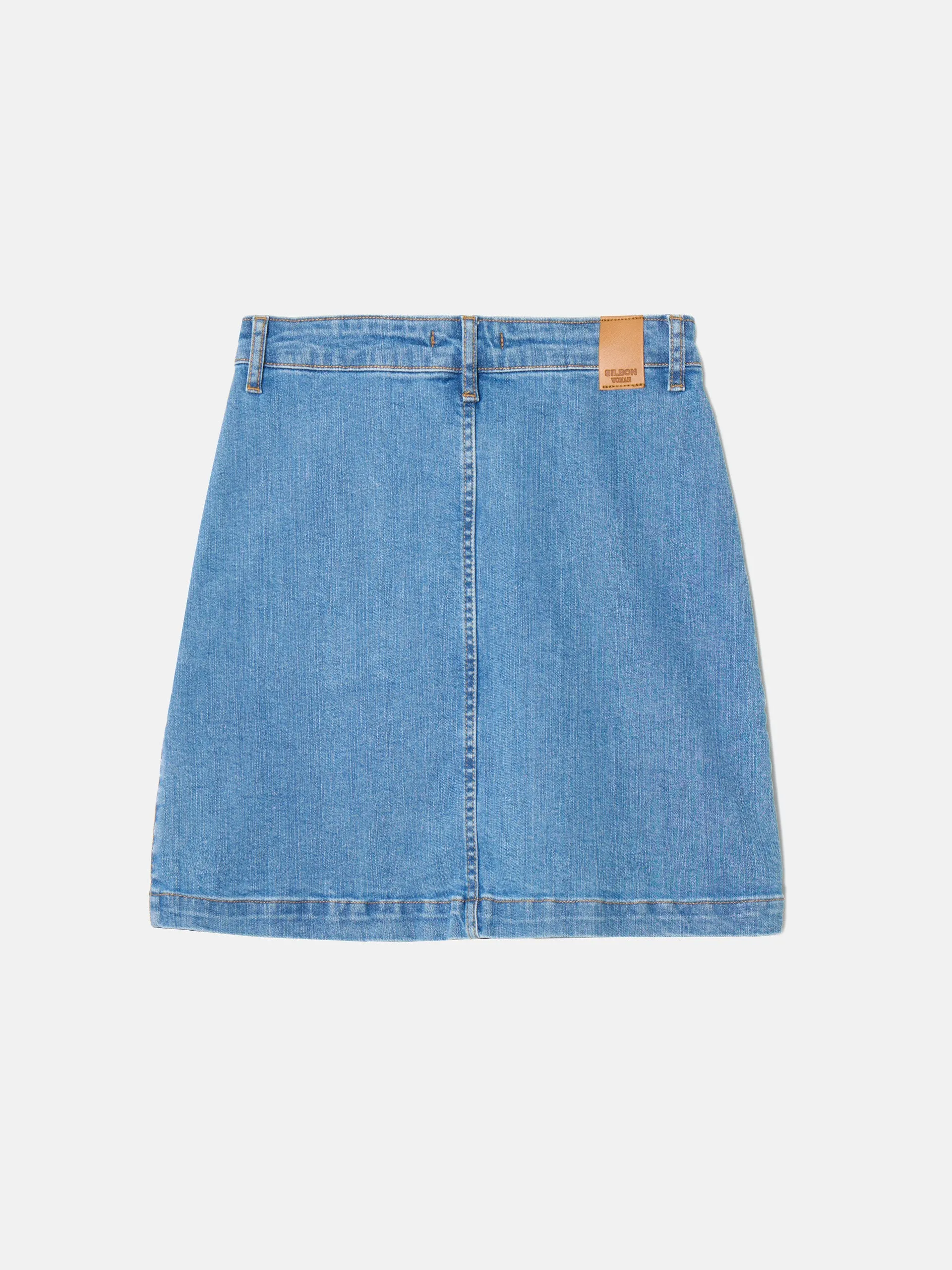 Falda mini denim medio